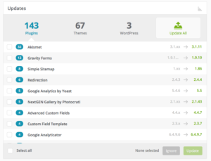 ManageWP Screen Capture